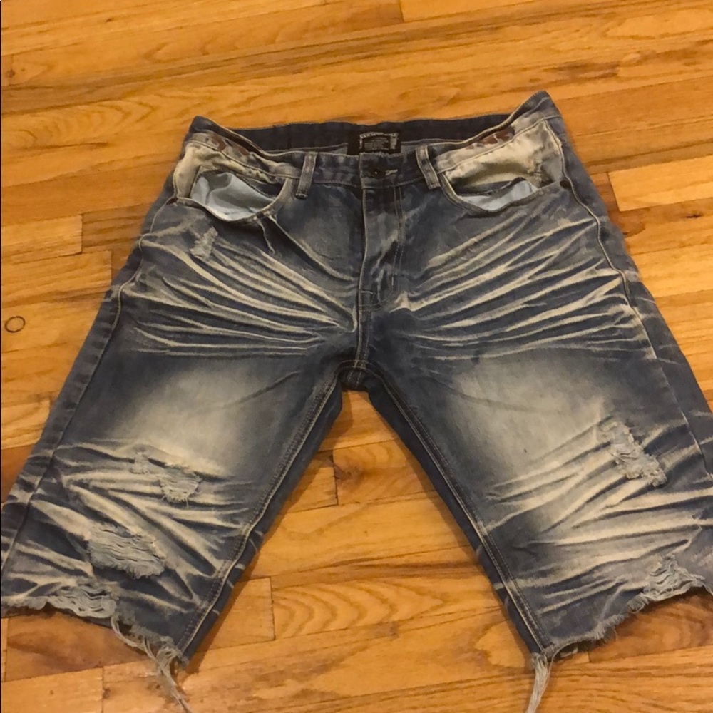 Men’s distressed denim shirts